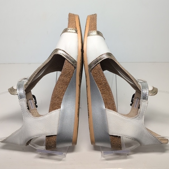 Naot Fiona white wedge sandals womans size 4-4.5 EU 35 - Picture 9 of 16